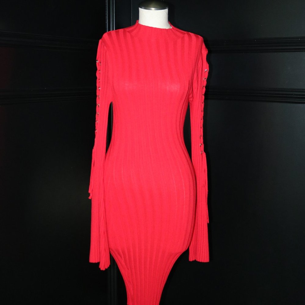 Hera red  sweater dress